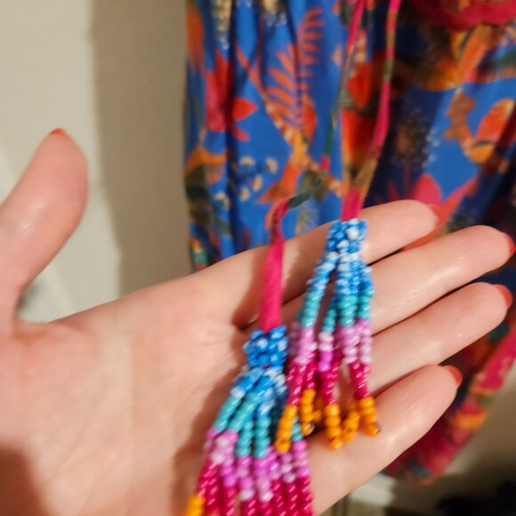 Macaw Party Mix Maxi Skirt by Farm Rio L - Picture 14 of 15